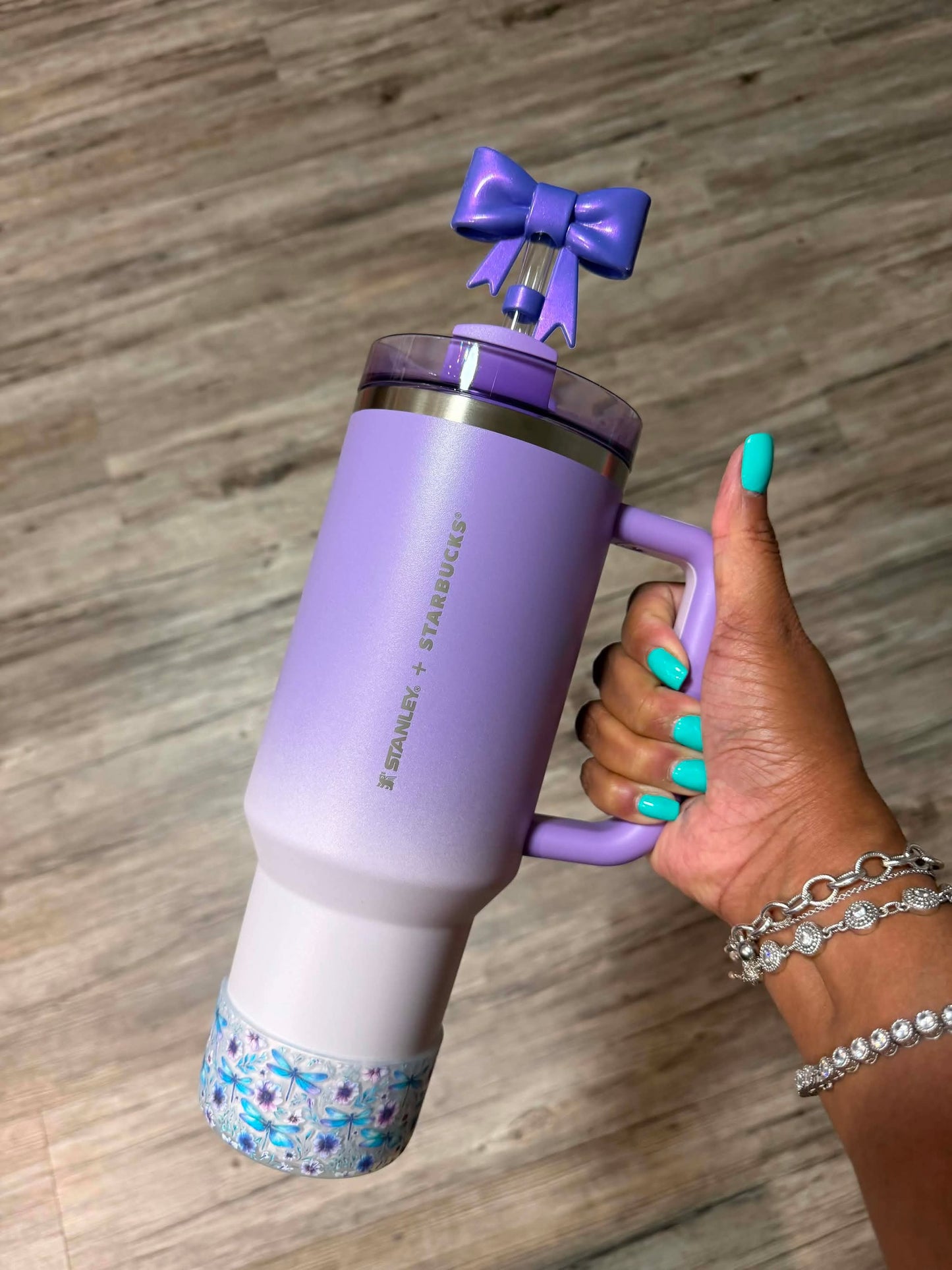 Dragonfly Garden CLEAR - 3D Silicone Tumbler Boot