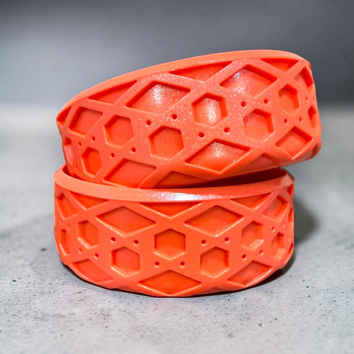 Tangerine Dream SHIMMER Shorty Waffle - Silicone Tumbler Boot