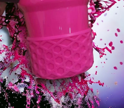 Electric Pink WAFFLE Silicone Tumbler Boot