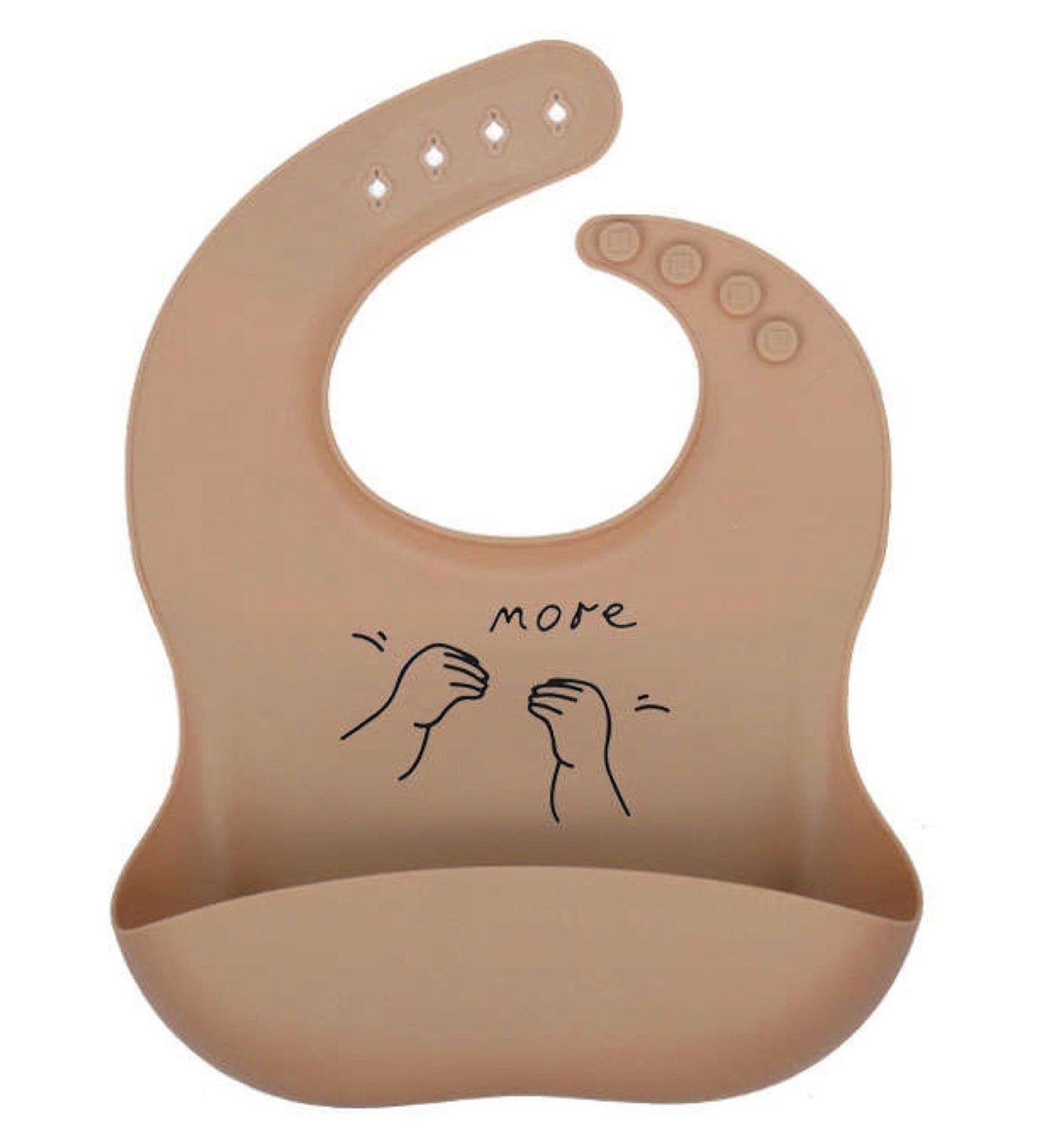 Luke's "More" Silicone Baby Bib