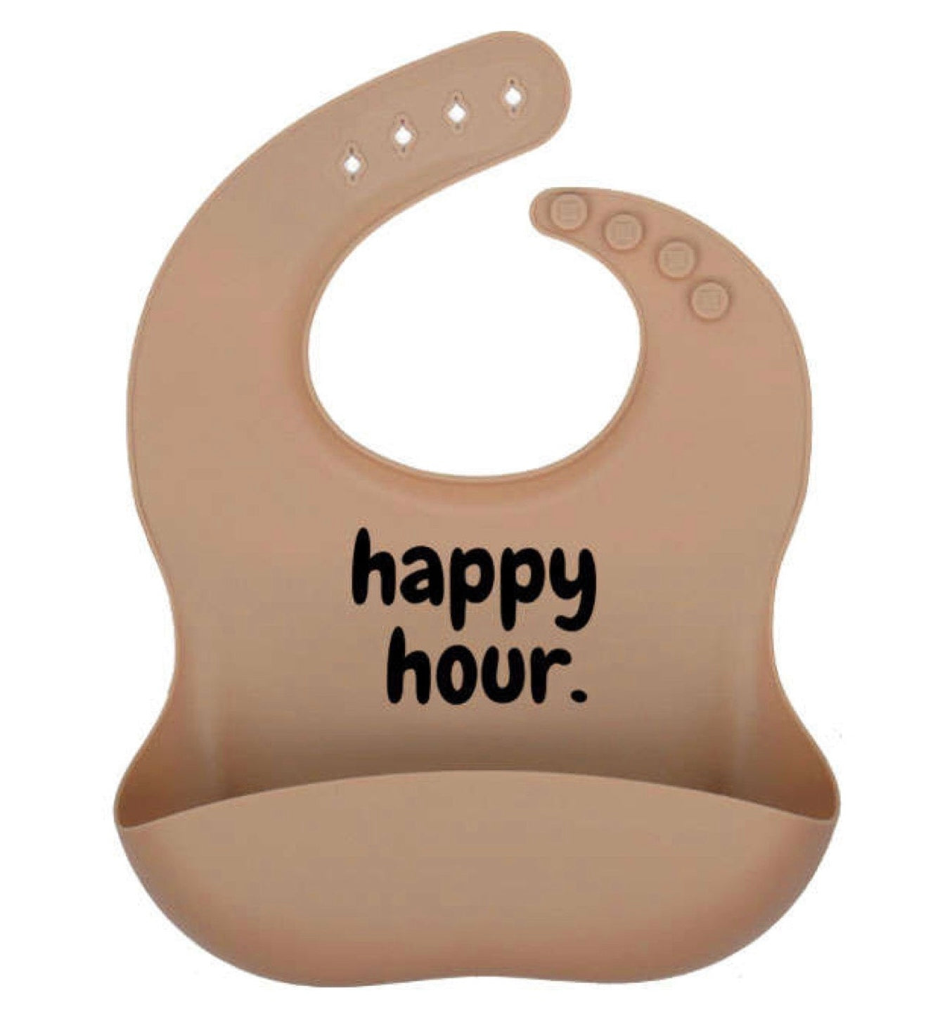 Luke's Happy Hour Silicone Baby Bib