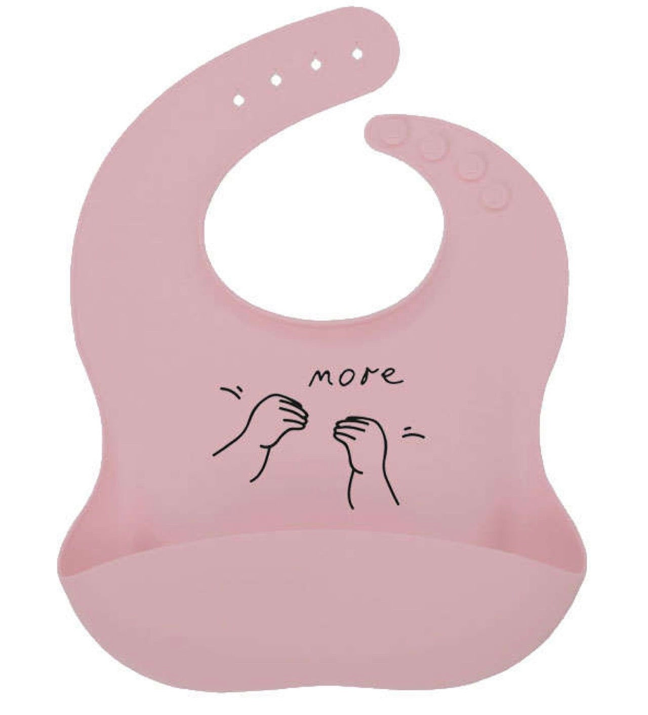 Luke's "More" Silicone Baby Bib