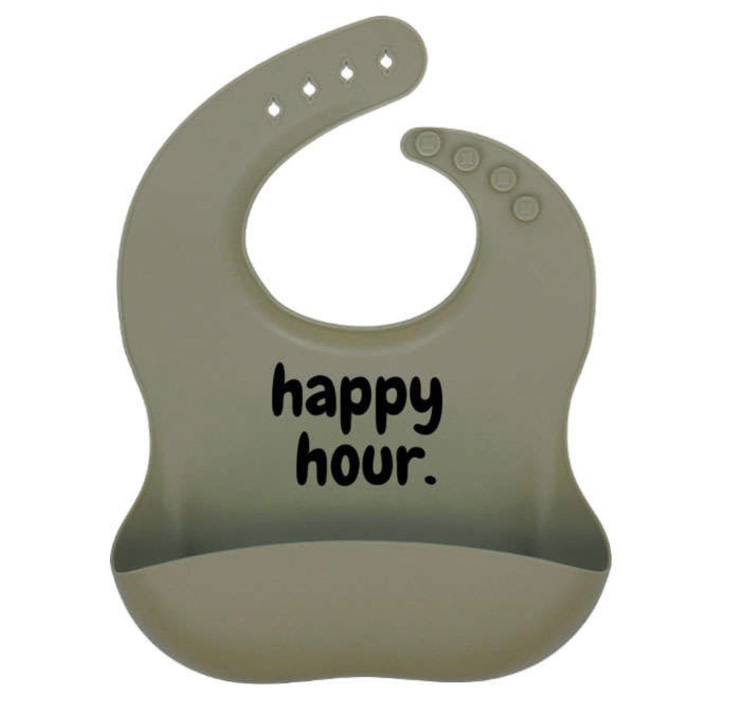 Luke's Happy Hour Silicone Baby Bib