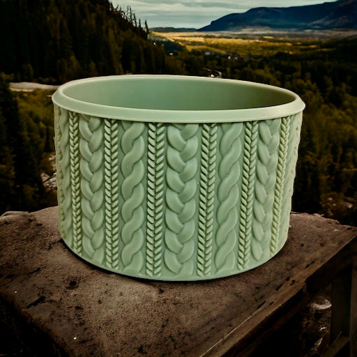 Sage Green SWEATER Silicone Tumbler Boot