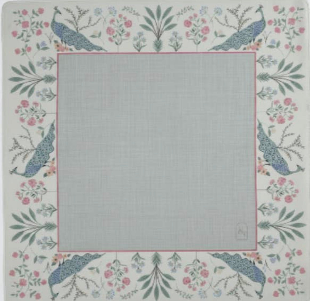 Mahjong Mat- Peacock Garden