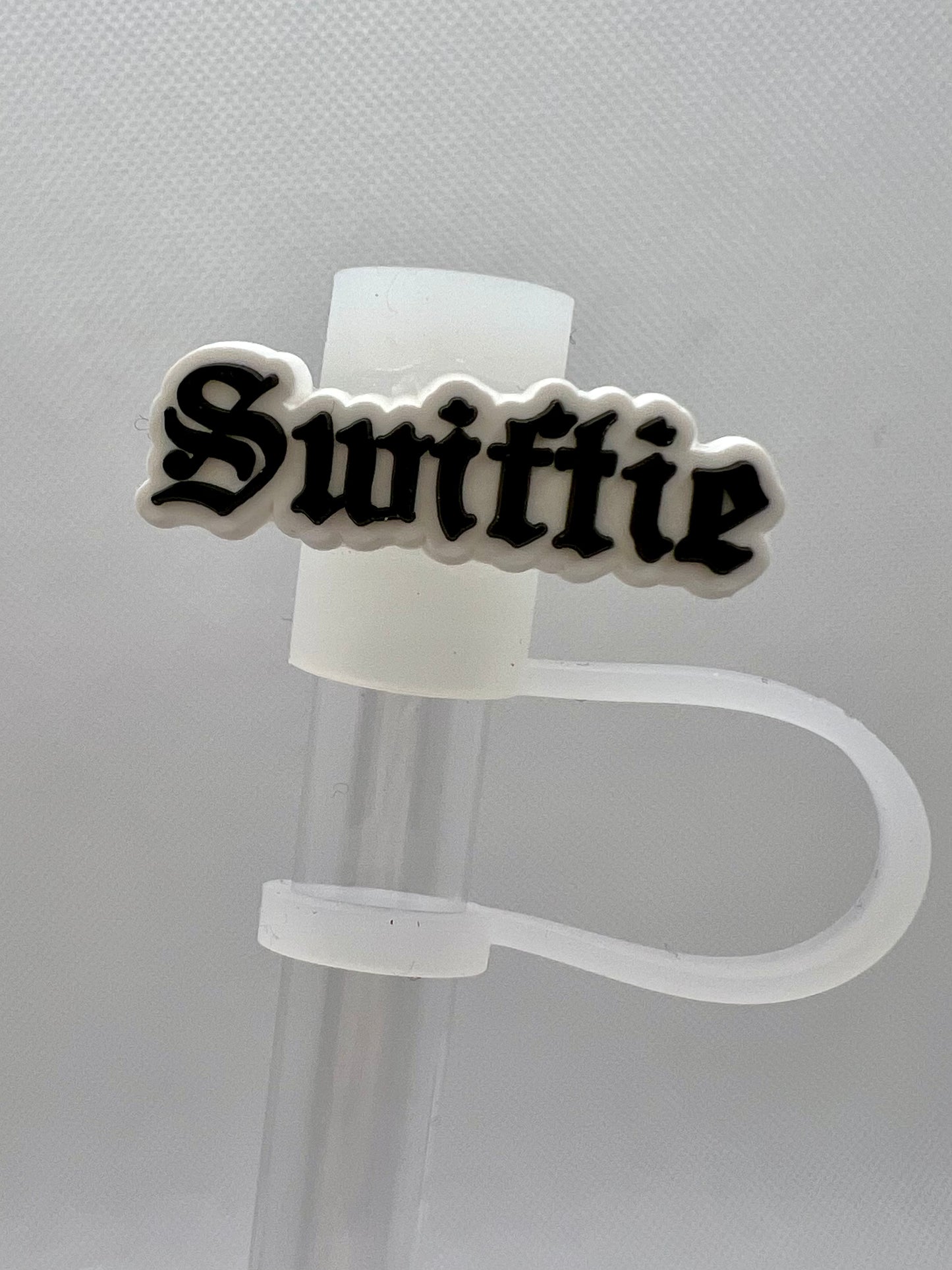 Swiftie Blk Silicone Straw Topper 10mm