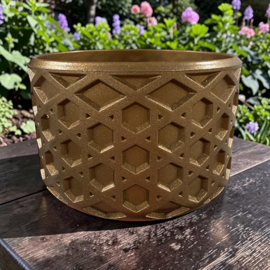 Deep Bronze Metallic WAFFLE Silicone Tumbler Boot