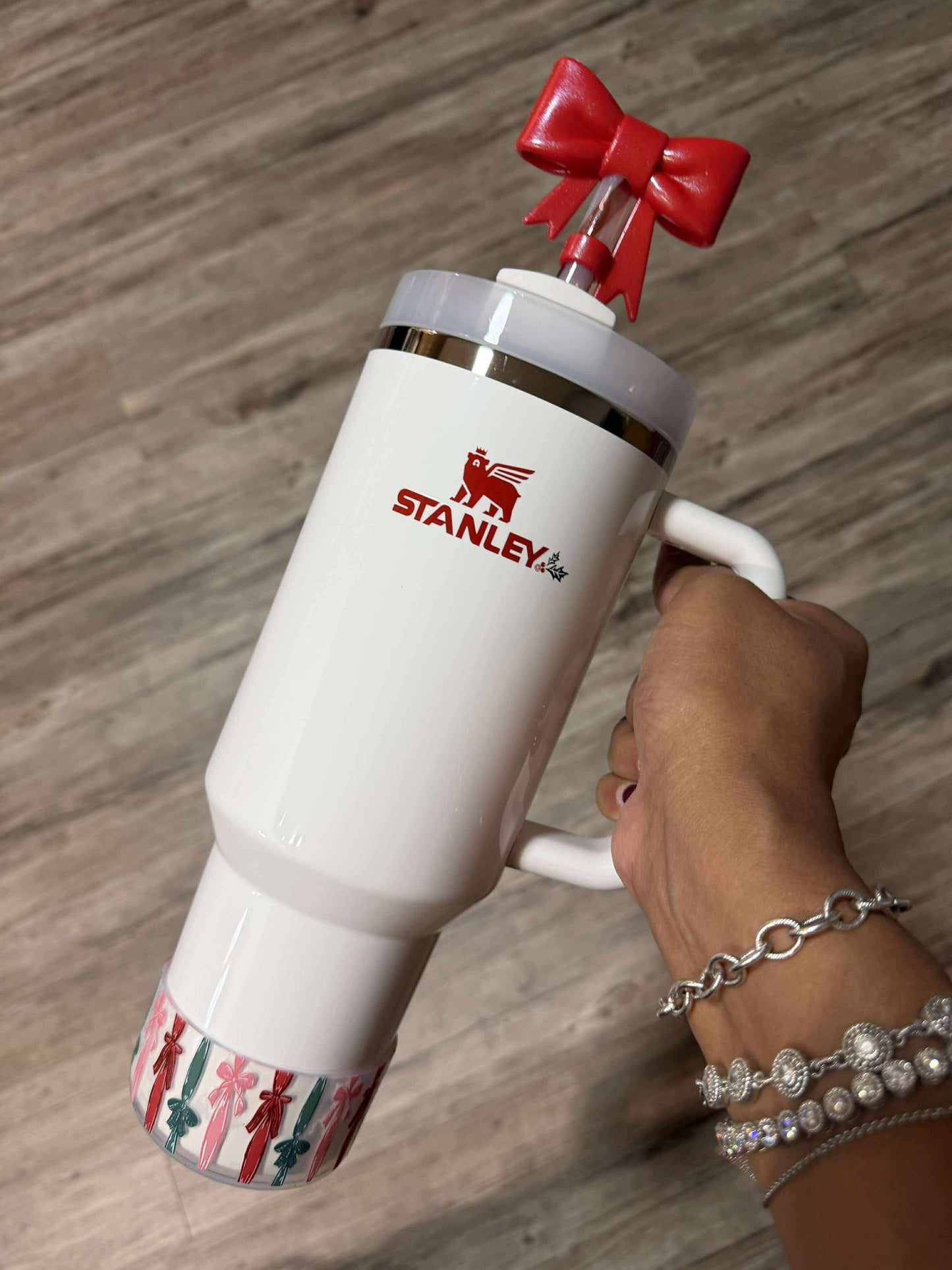 Ribbons & Bows Clear - 3D Silicone Tumbler Boot