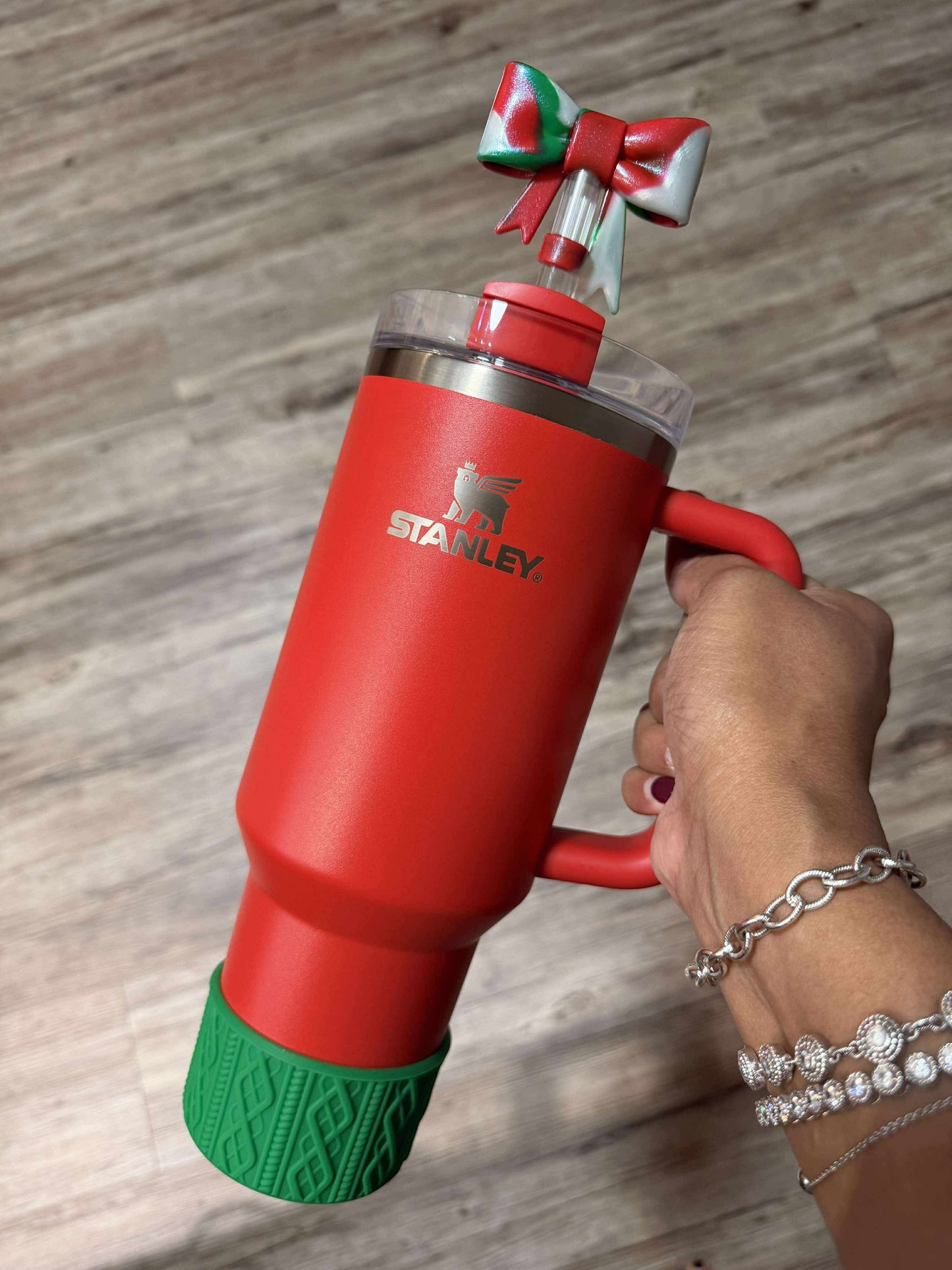 Christmas Green - SWEATER Silicone Tumbler Boot