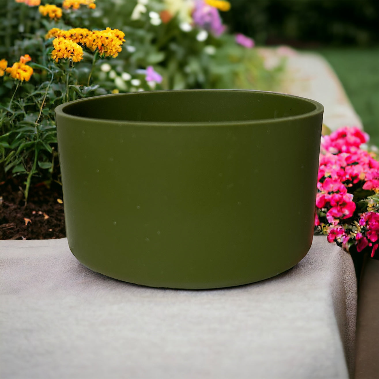 Olive Green Silicone Tumbler Boot