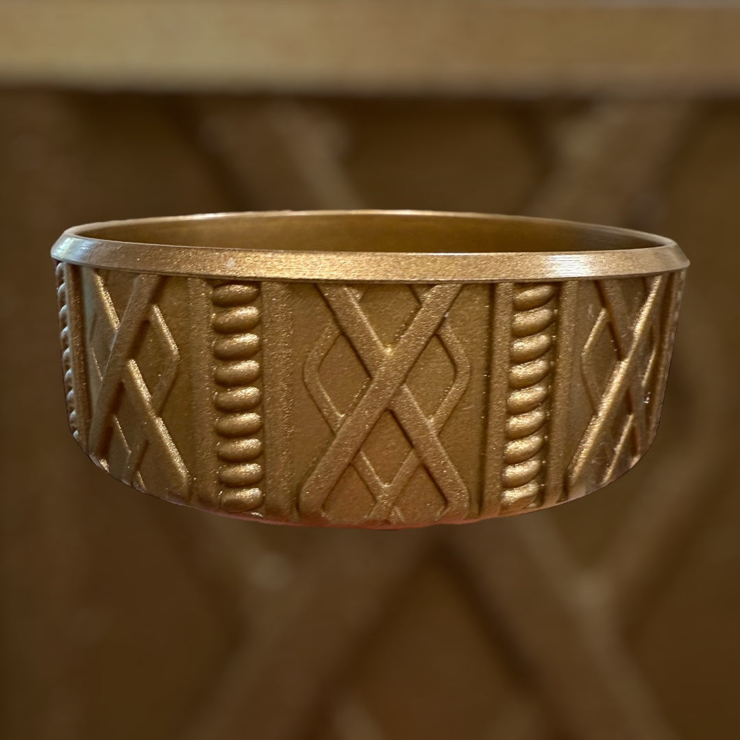 Bronze Metallic Shorty Sweater 3.25"- Silicone Tumbler Boot