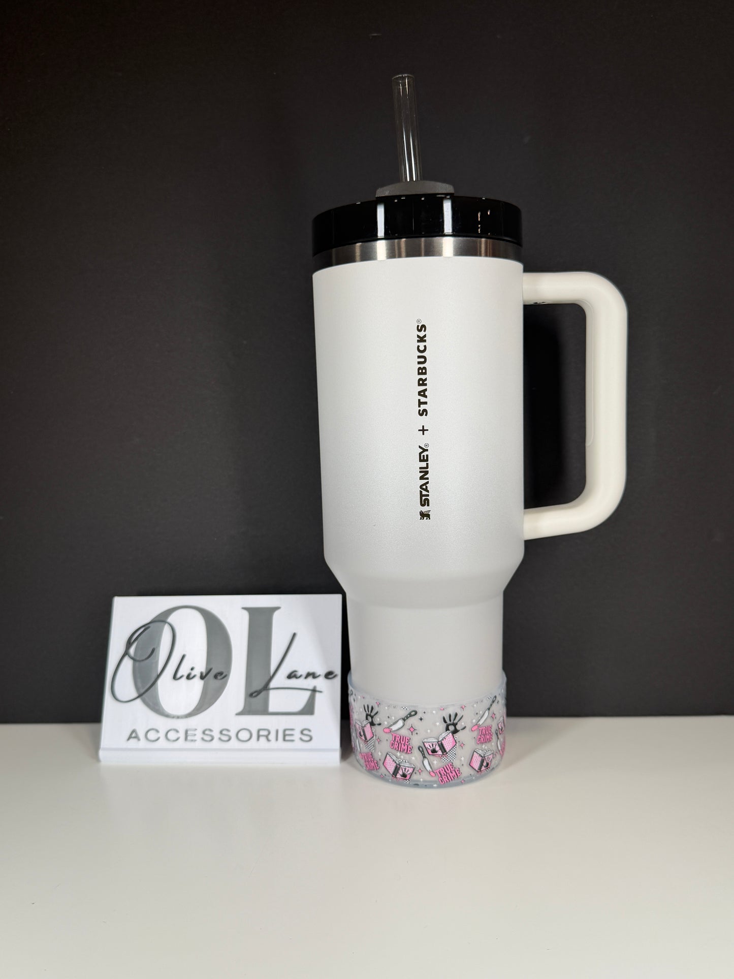 True Crime Clear - 3D Silicone Tumbler Boot