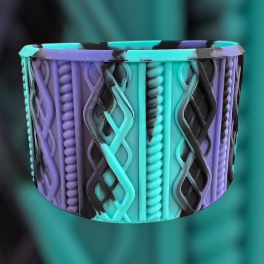 Caitlin Swirl - SWEATER Silicone Tumbler Boot