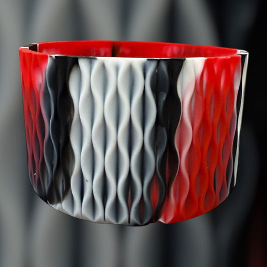 Red White Black - WAVES Silicone Tumbler Boot