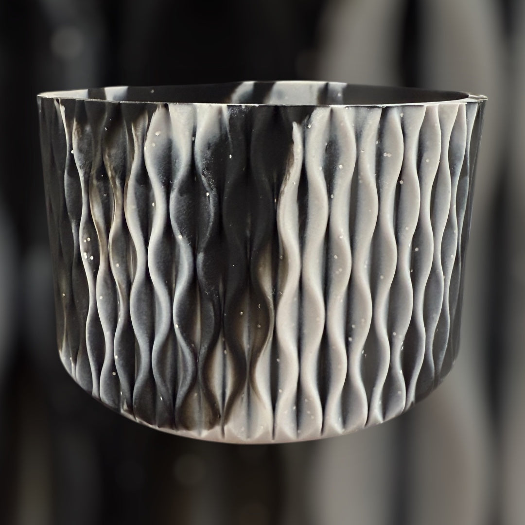 Black Silver - WAVES Silicone Tumbler Boot