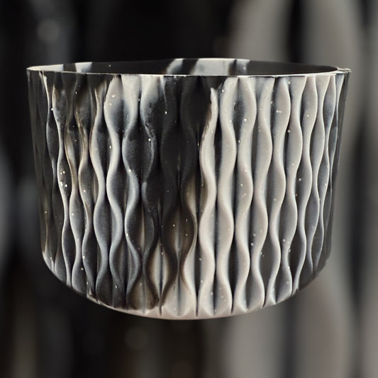 Black Silver - WAVES Silicone Tumbler Boot