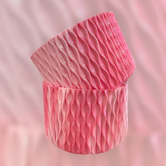 Cherry Candy SHIMMER - WAVES Silicone Tumbler Boot
