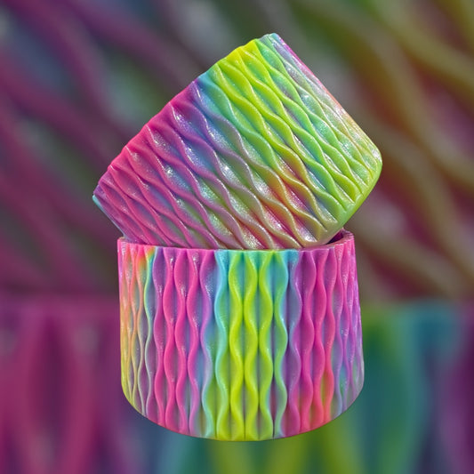 Hydro Neon SHIMMER - WAVES Silicone Tumbler Boot