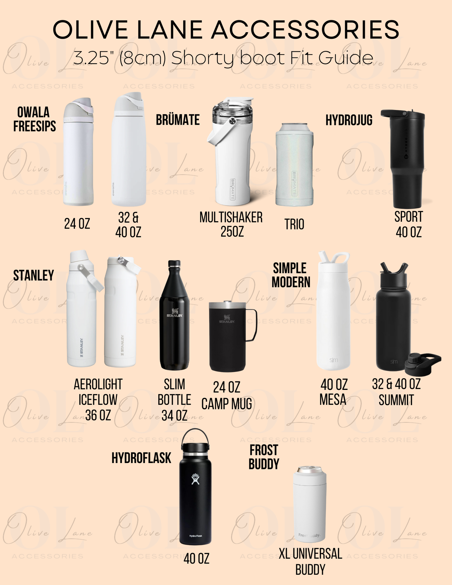 Cream SHIMMER Shorty Sweater 3.25"- Silicone Tumbler Boot