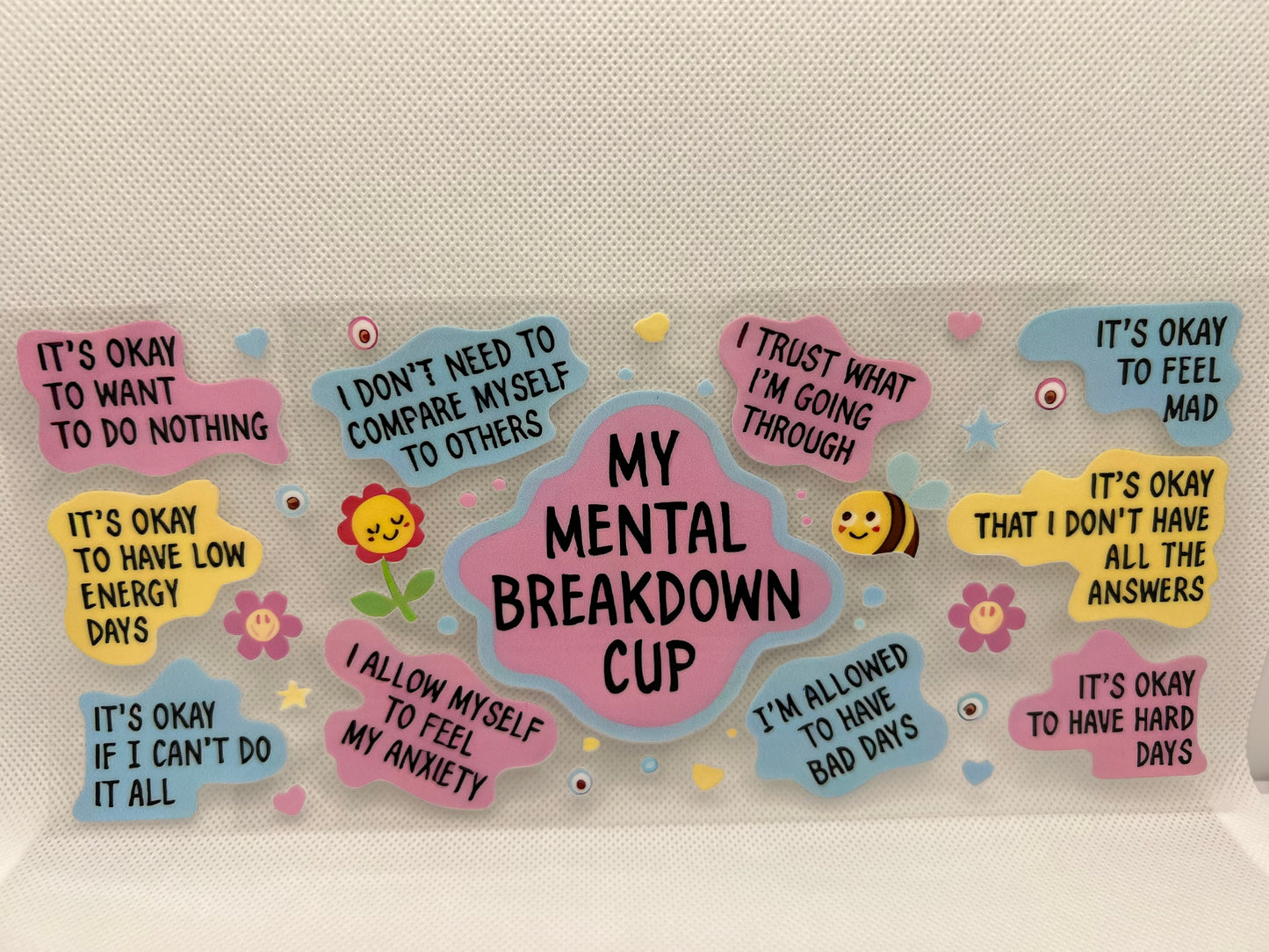 Mental Breakdown UV DTF Wrap Decal