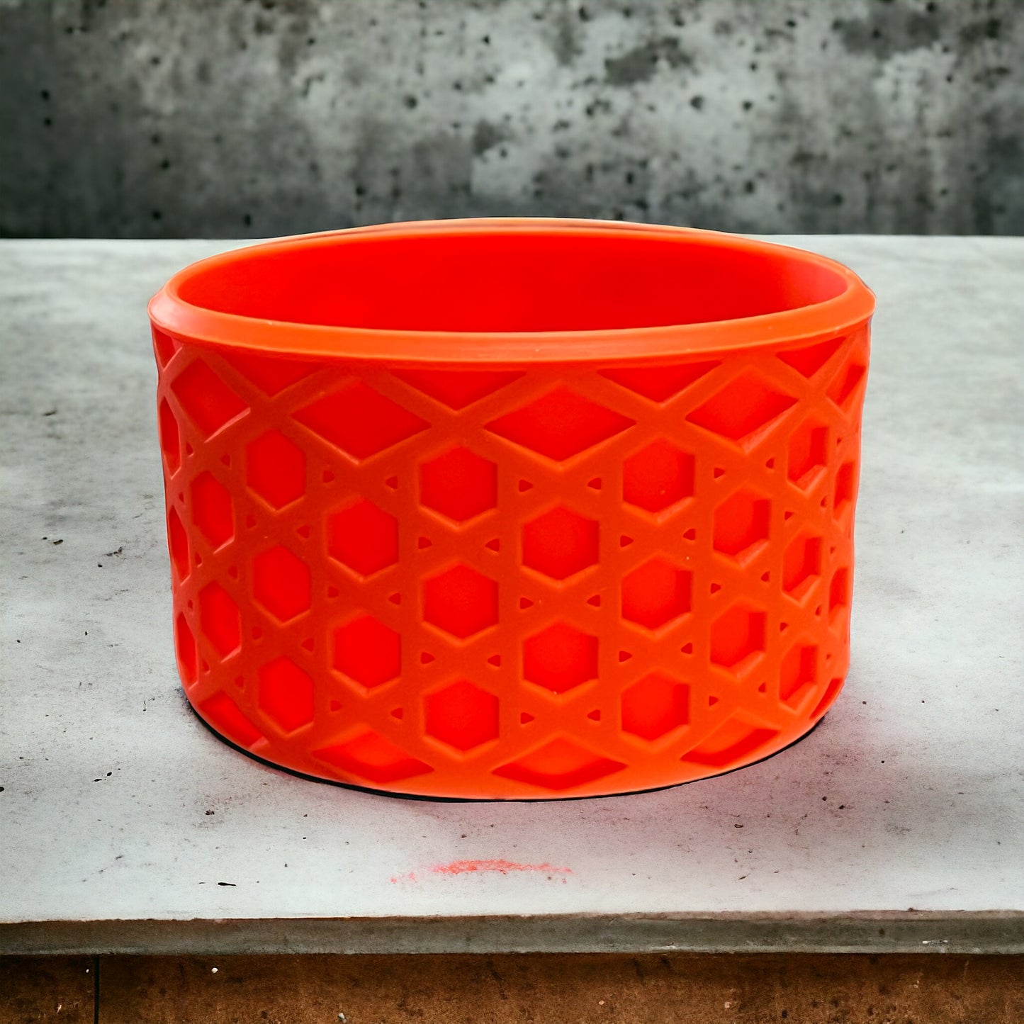 Orange WAFFLE Silicone Tumbler Boot