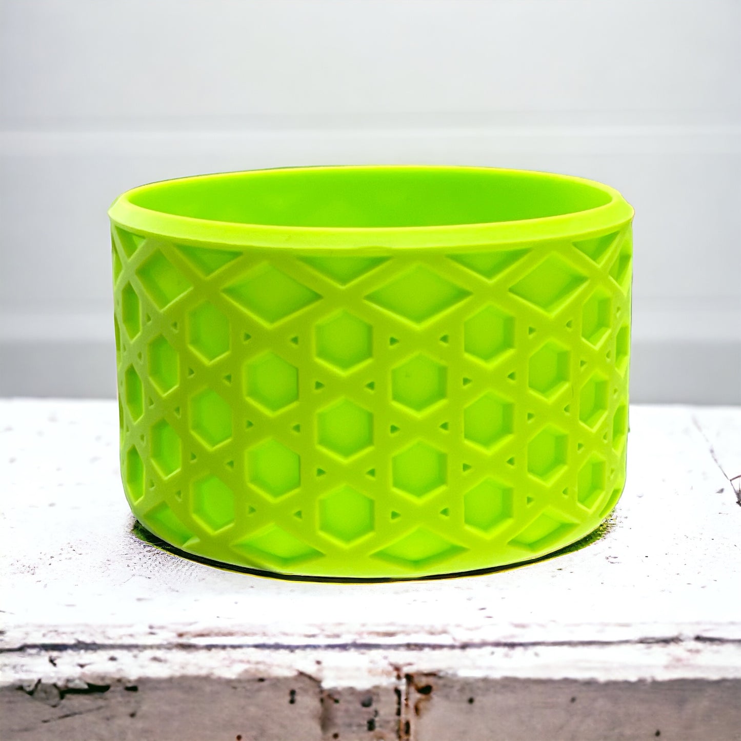 Bright Lime WAFFLE Silicone Tumbler Boot