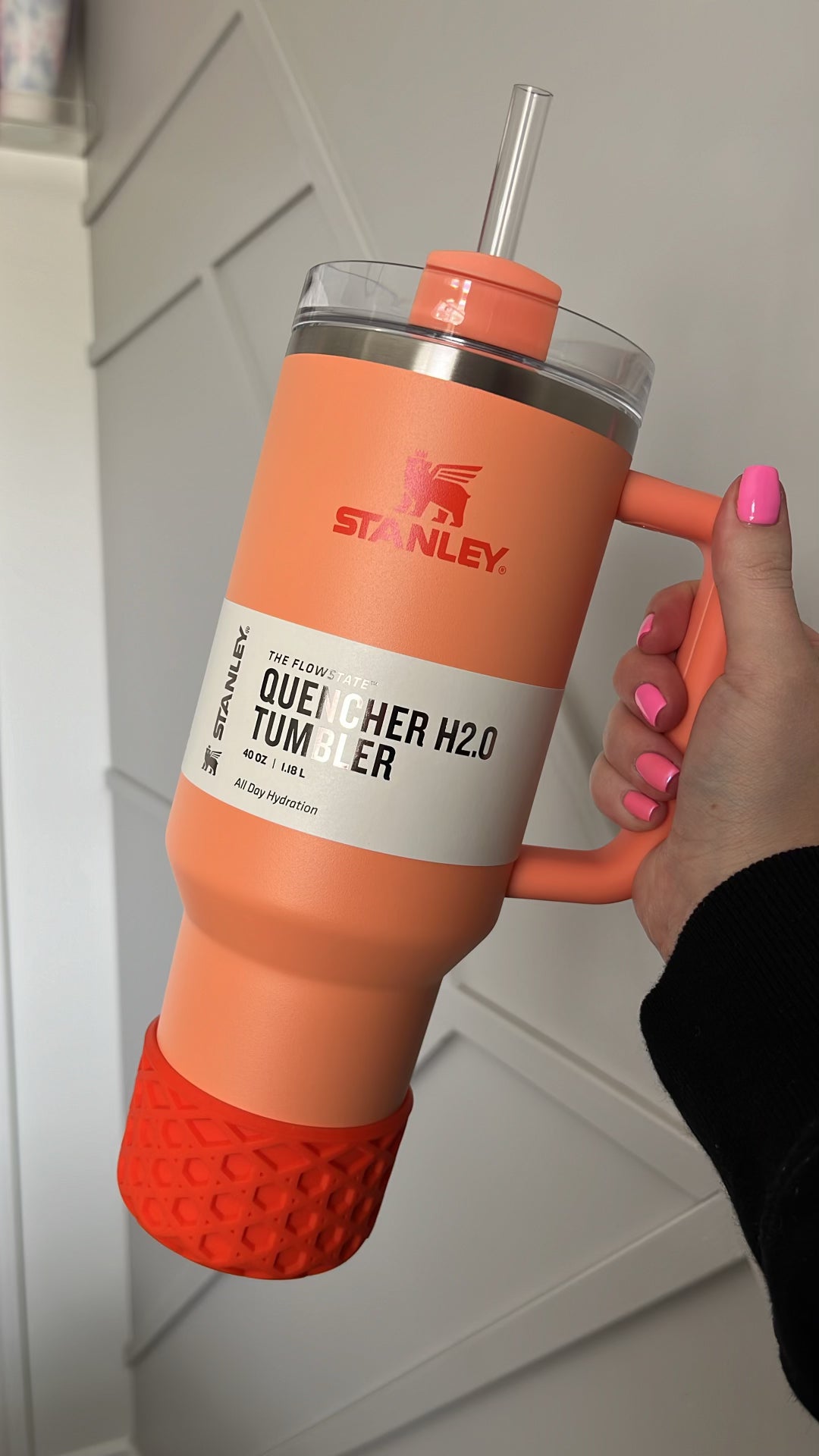 Orange WAFFLE Silicone Tumbler Boot