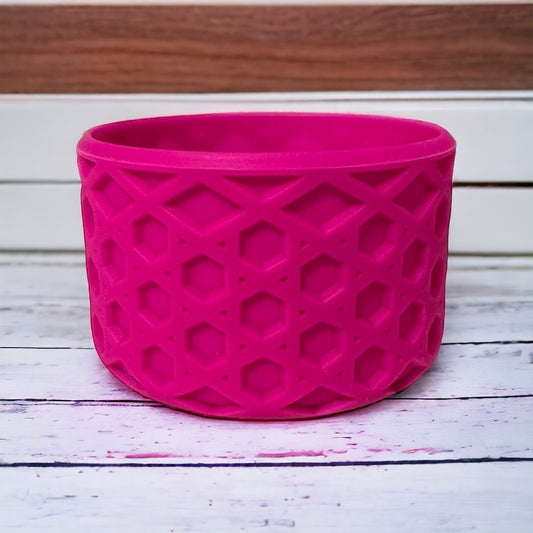 Flamingo Dark Pink WAFFLE Silicone Tumbler Boot