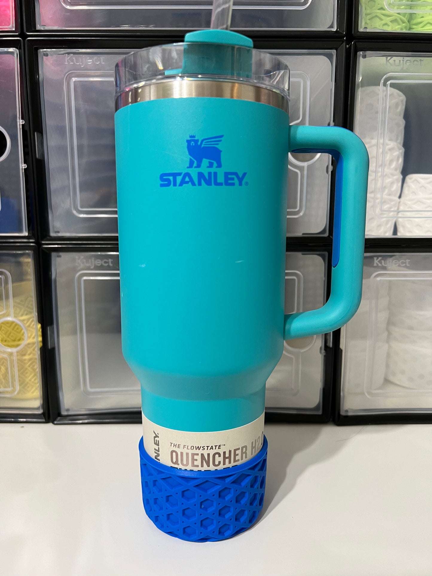 Arctic Blue WAFFLE Silicone Tumbler Boot