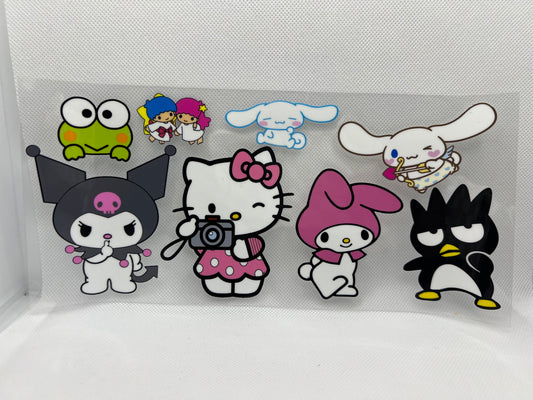 Kitty & Friends UV DTF Wrap Decal