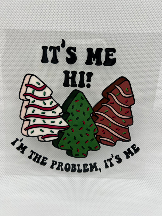 Problem Christmas Cake UV DTF Decal