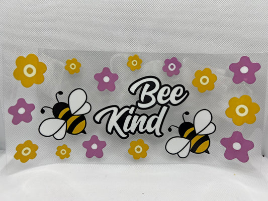 Bee Kind UV DTF Wrap Decal