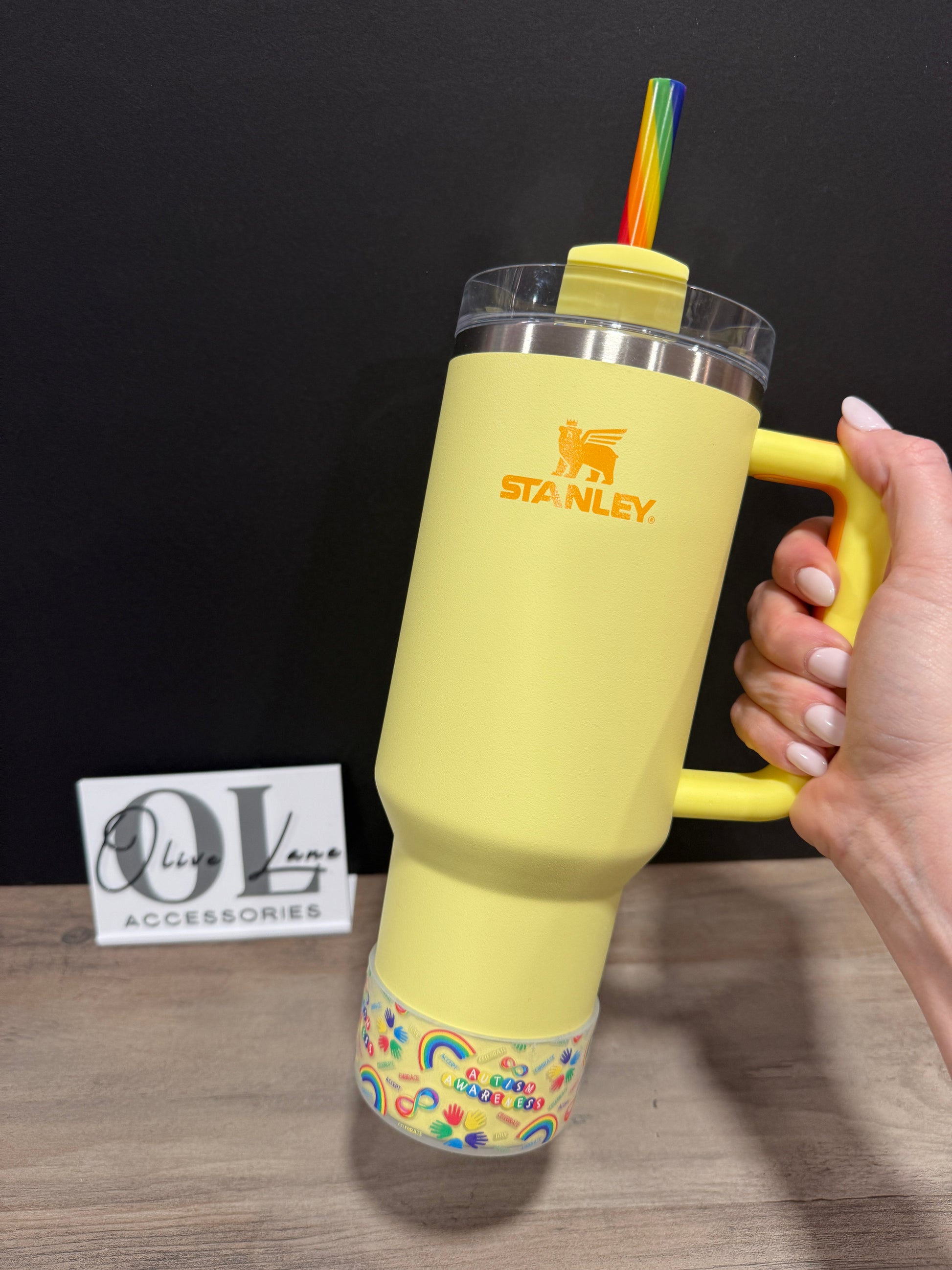 Autism Awareness Clear 3D Silicone Tumbler Boot