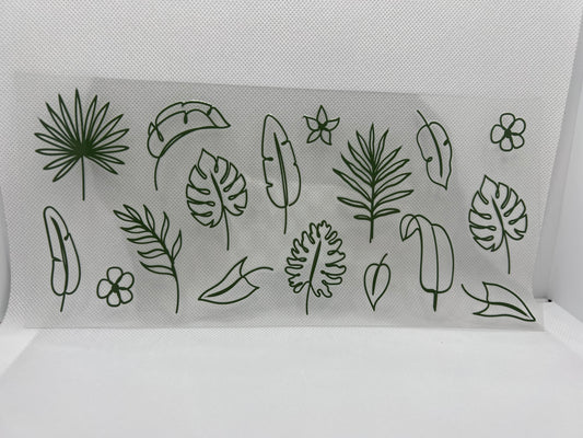 Greenery UV DTF Wrap Decal