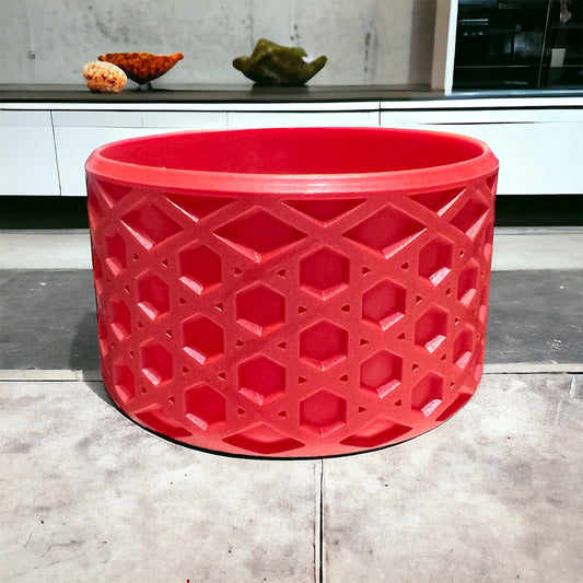 Red Pearl WAFFLE Silicone Tumbler Boot