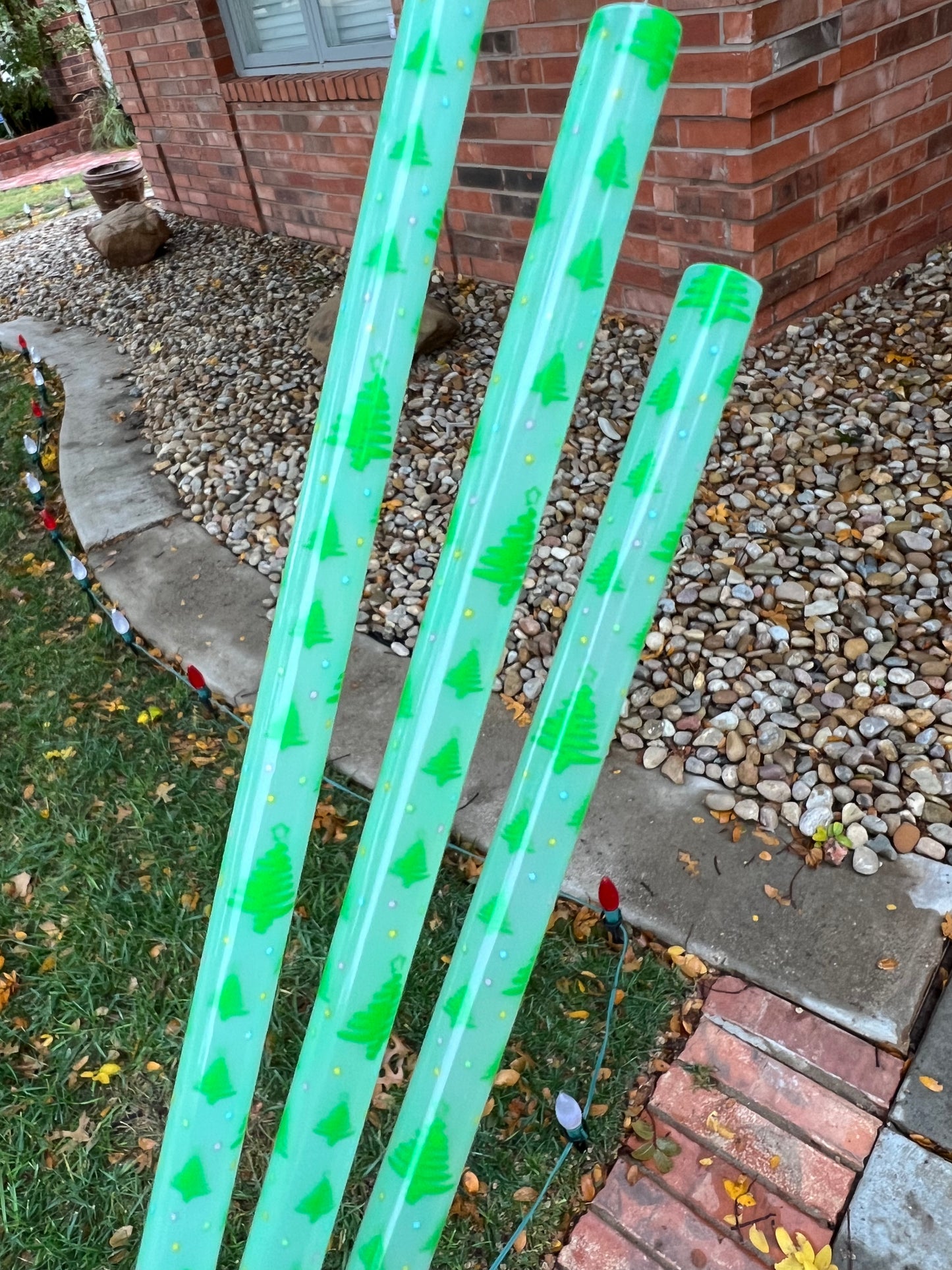 Clear Color Change Christmas Tree Straw (40oz Tumbler)