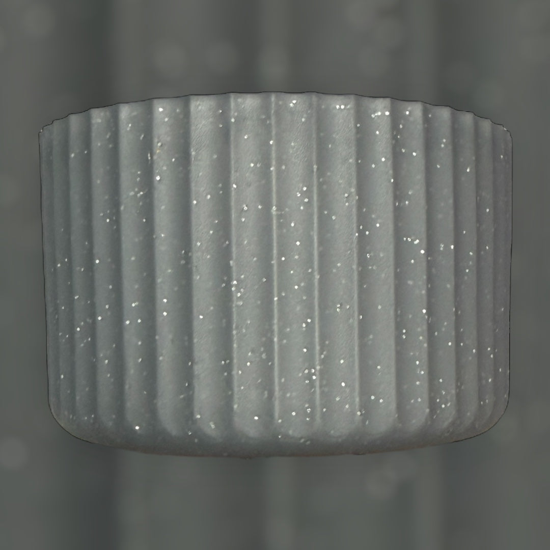 Iron Pearl Glitter FLUTED Silicone Tumbler Boot