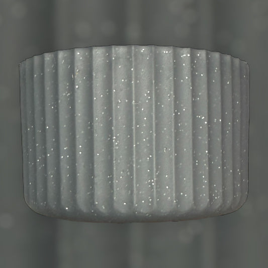 Iron Pearl Glitter FLUTED Silicone Tumbler Boot