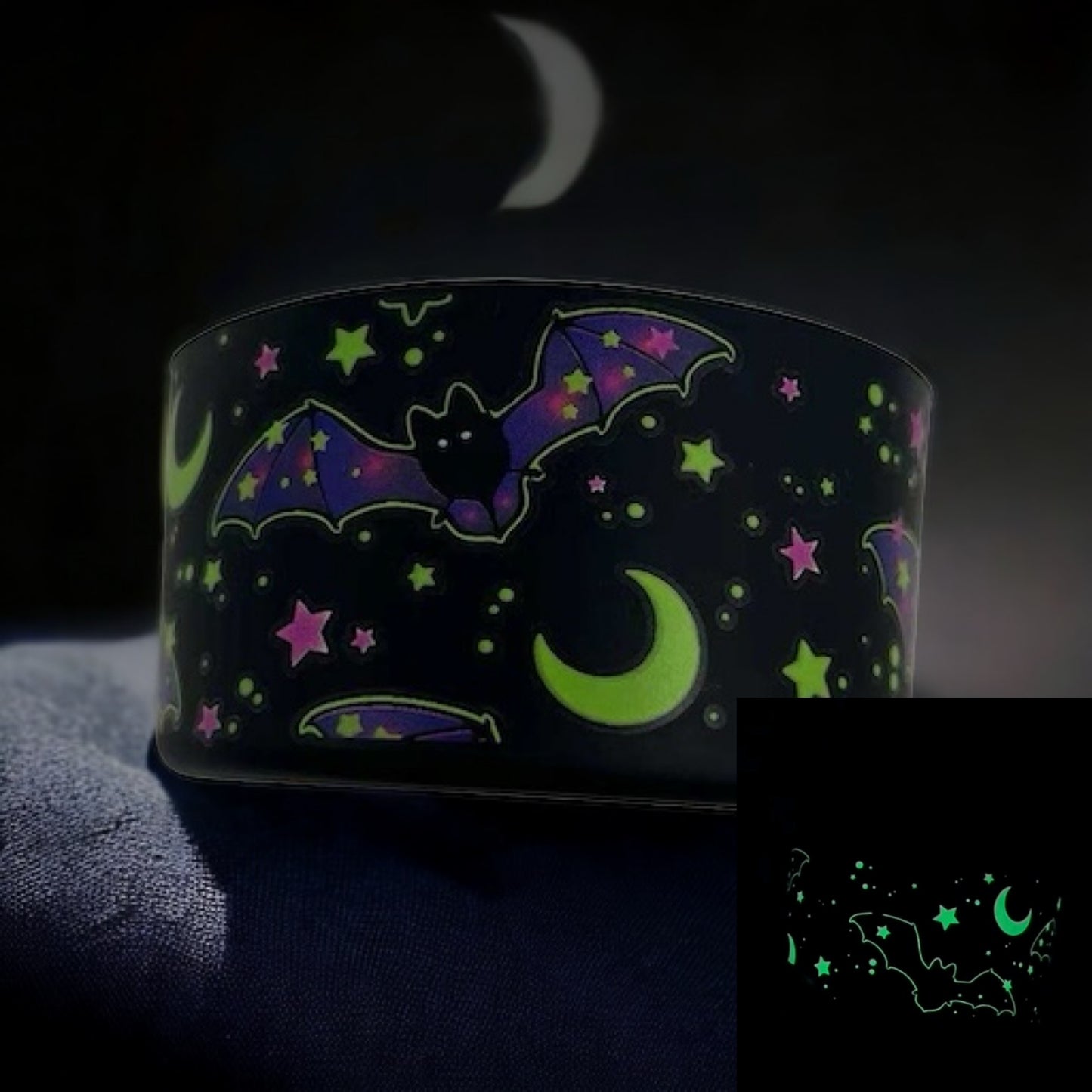 Glowing Bats Silicone Tumbler Boot