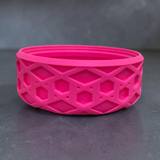 Glam Pink Shorty Waffle - Silicone Tumbler Boot