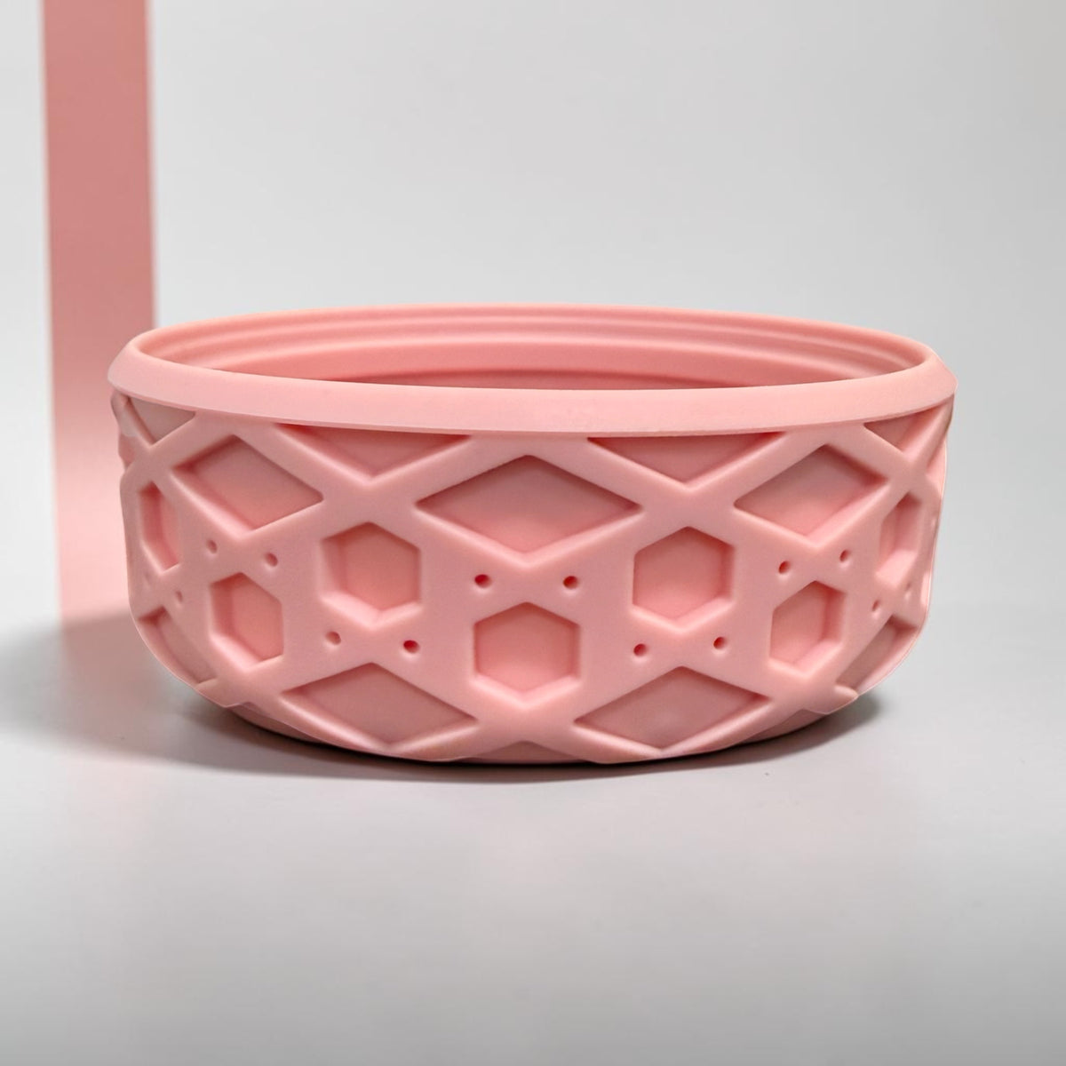 Pink Rose' Shorty Waffle - Silicone Tumbler Boot