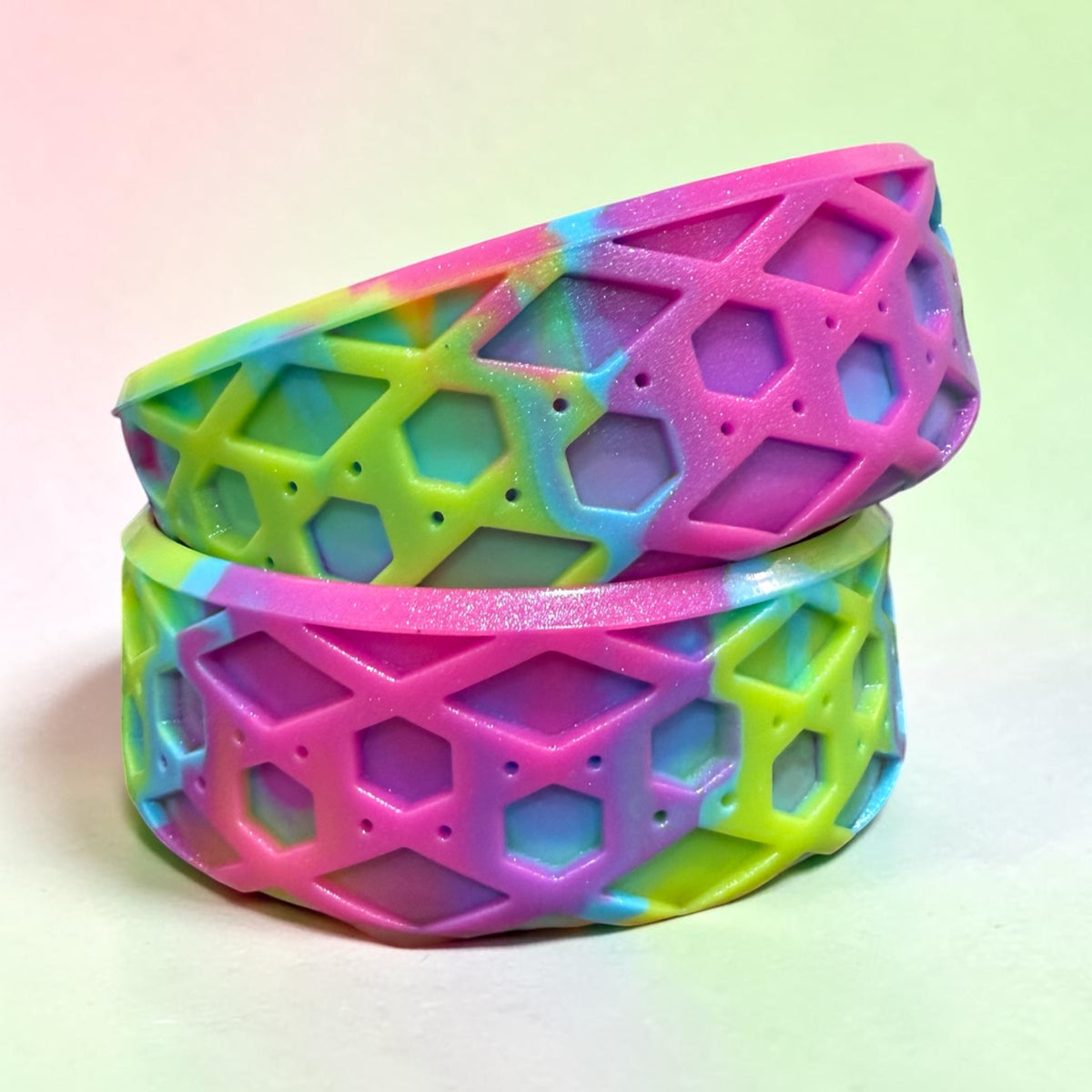 Hydro Neon SHIMMER Shorty Waffle - Silicone Tumbler Boot