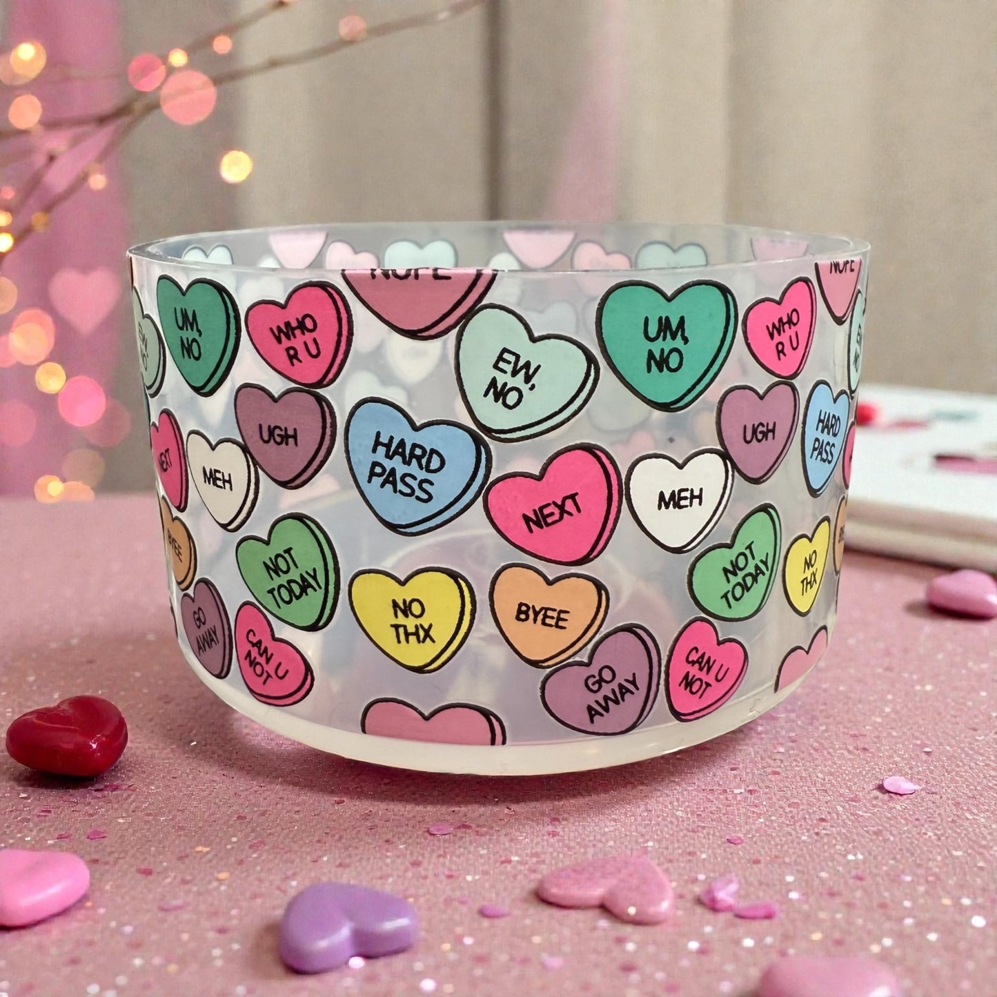 Anti-Valentine Clear - 3D Silicone Tumbler Boot