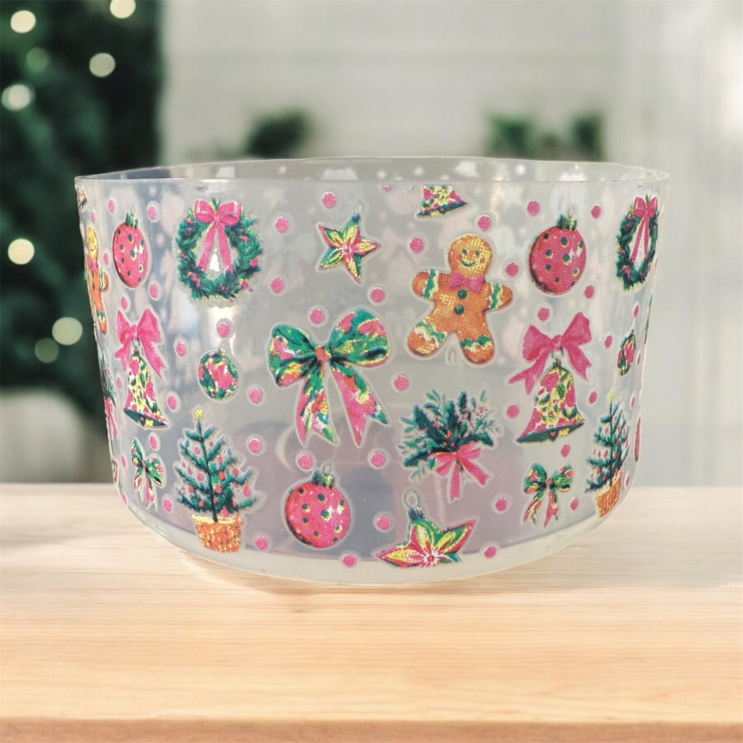 Coquette Christmas Clear - 3D Silicone Tumbler Boot