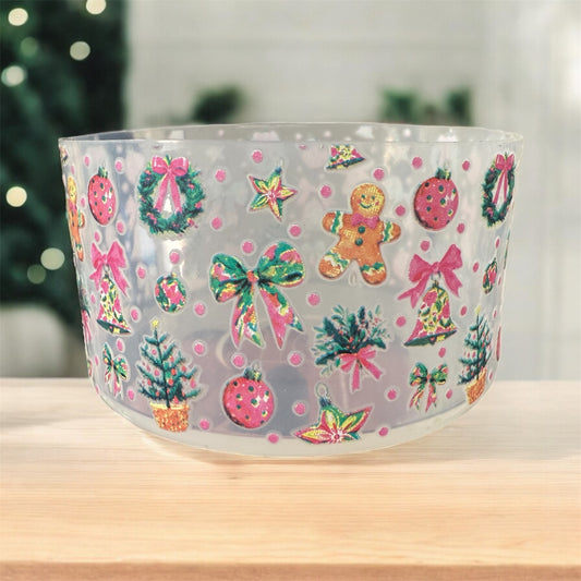 Coquette Christmas Clear - 3D Silicone Tumbler Boot