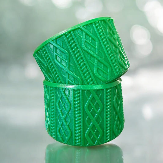 Christmas Green SHIMMER - SWEATER Silicone Tumbler Boot