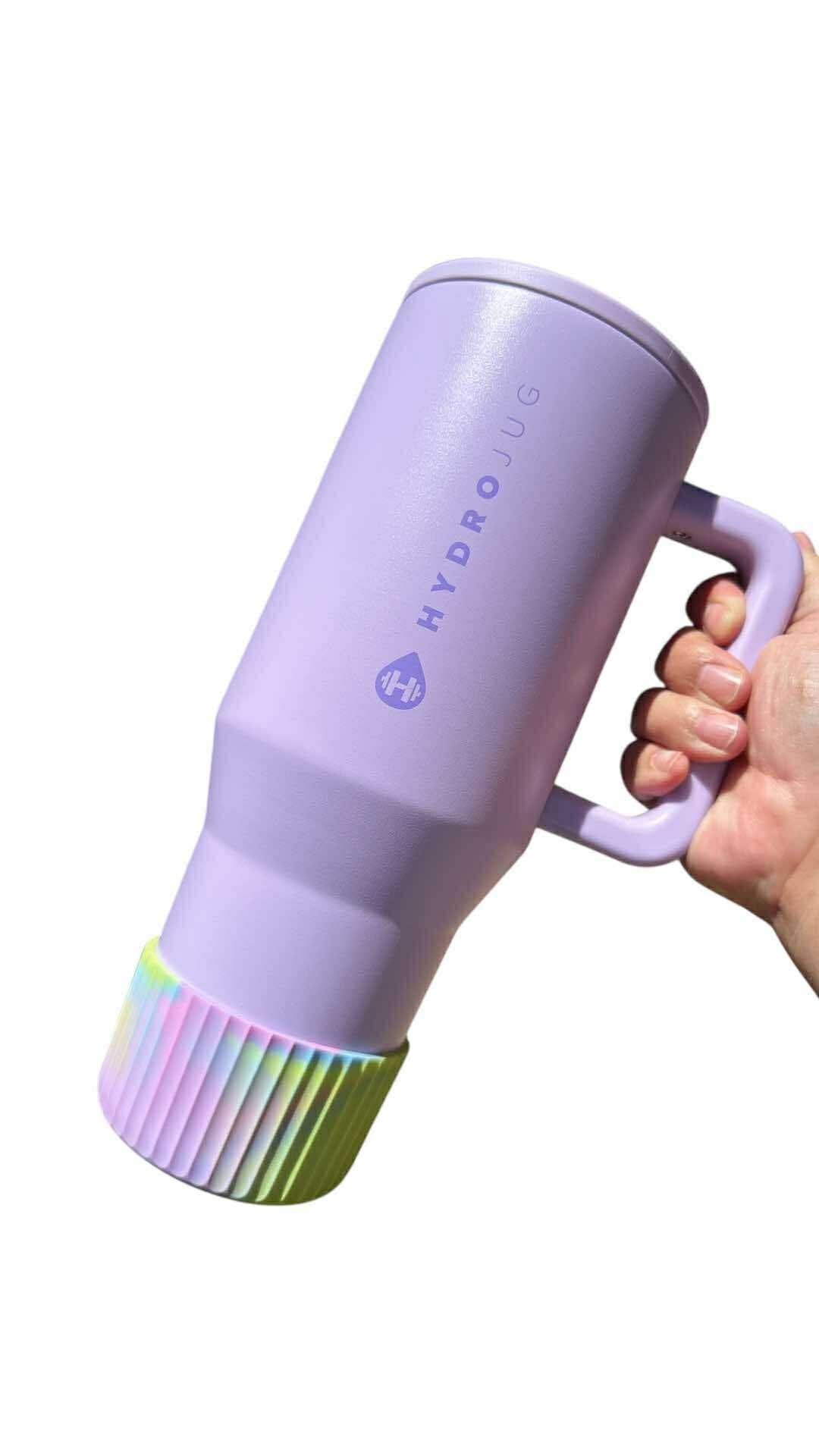 Pastel Swirl Shimmer FLUTED Silicone Tumbler Boot