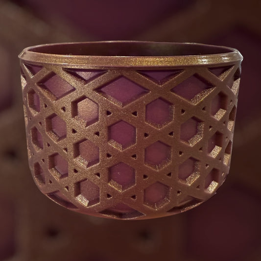 Wine Metallic - WAFFLE Silicone Tumbler Boot