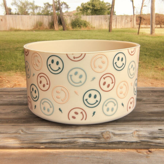 Neutral Smiley 3D Silicone Tumbler Boot