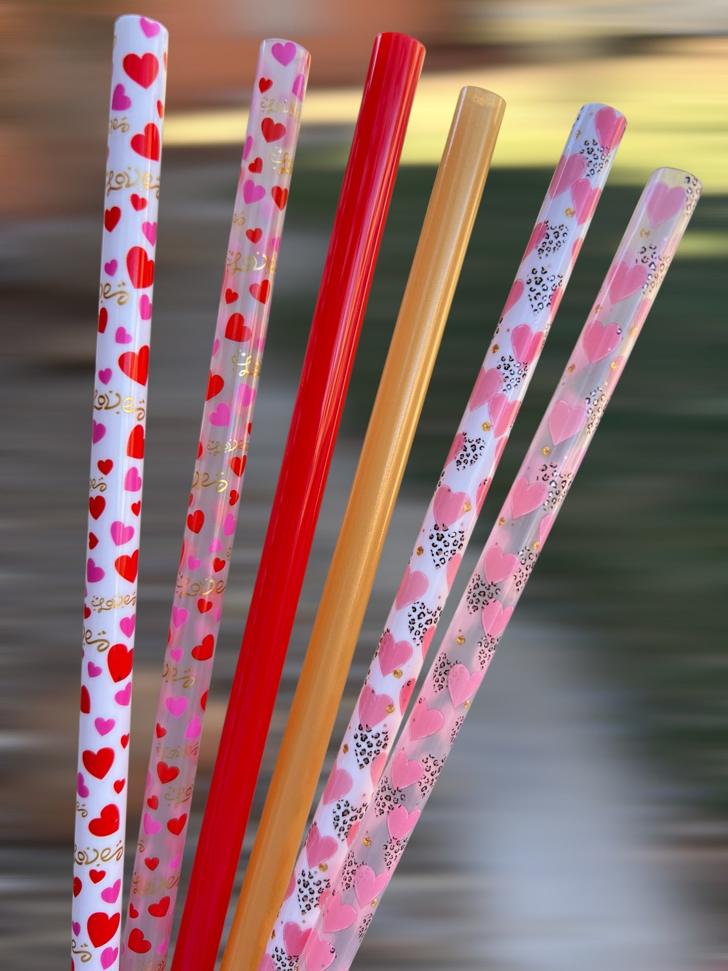 Valentine 6-pack SET Straws (40oz Tumbler)